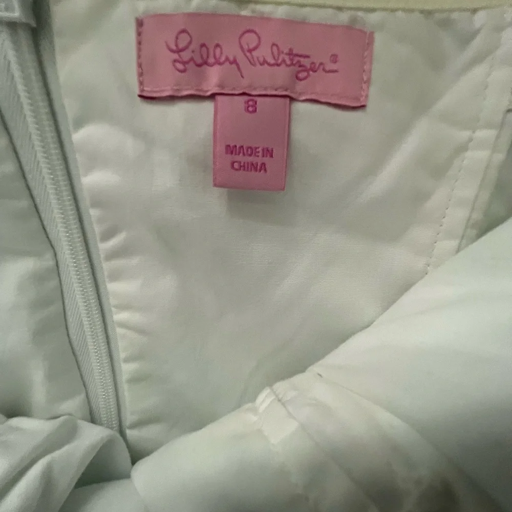 💚Lilly Pulitzer💚#Aqua and Black Geometric Dress - Picture 3 of 4